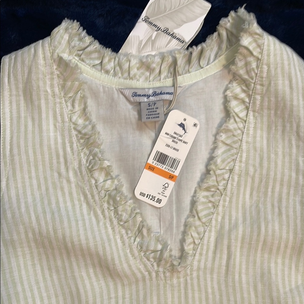 NWT Tommy Bahama Mini Cabana Stripe Shift Dress - Picture 13 of 14